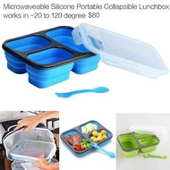 可折疊矽膠飯盒Silicone folding lunchbox