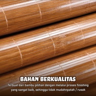 (X6A1/X6B1/X6C1) NEW MOTIF Premium Bamboo Folding Mat 180x200 160x200 120x200CM Natural Bamboo Mater