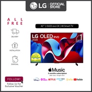 [NEW] LG OLED42C4PSA OLED  42'' evo C4 4K Smart TV Free Delivery + Free Wall-Mount Installation Worth up to $200
