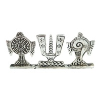 Tirupati Balaji Symbol Stand Shankh Chakra for Car Dashboard Home & Office Table