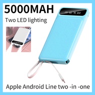 PowerBank 50000mAh Protable Ultra Thin Digital Display Screen Powerbank with Cable LED Lights External Batteries