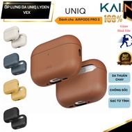 Leather Protective Case for Airpods Pro 3 UNIQ LYDEN Airpods Pro 3 Case