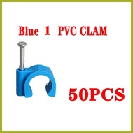 ▶ ☆ ▣ PVC Clamp Pipe Fitting Hose Orange Blue White