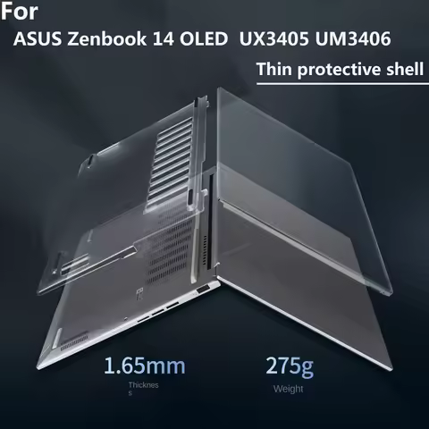 For Asus Zenbook 14‌ OLED 2025/2024 notebook protective case UX3405C UM3406 computer transparent fro