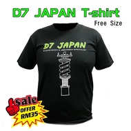 D7 JAPAN Adjustable T-shirt ( black ) Free Size / OFFER CIVIC ACCORD CITY VIOS WIRA MYVI BEZZA AXIA 