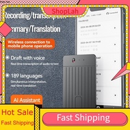 ShopLah ChatGPT-4 AI Voice Recorder Noise Cancelling Chip Real-Time Transcription Tool BT Connection
