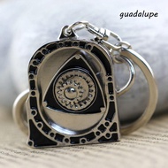 GUADALUPE Spinning Rotor Keychain, Zinc Alloy Mechanical Automotive Engine Rotary Keyring, High Play