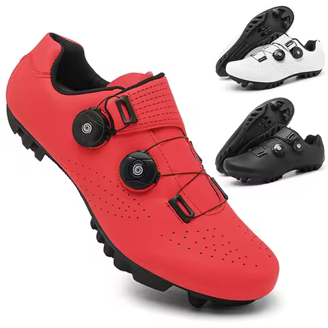 New Cycling Sports Shoes Men MTB Pedal Bicycle Shoes Women Lightweight Road Self-Locking SPD Racing 