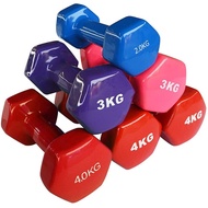 3KG Dumbbell 4kg Dumbbell 3KG Dumbell 4KG Dumbell Hexagon Weight Training Workout Exercise女士哑铃 健身哑铃