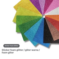 Glitter foam Sticker colored glitter/ glitter foam/