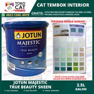 Cat Tembok Interior Jotun Majestic True Beauty Sheen Warna White 2.5 L