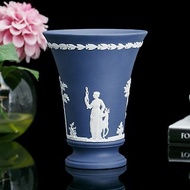英國製Wedgwood 希臘神話1974年波特蘭陶瓷浮雕花瓶插花花器