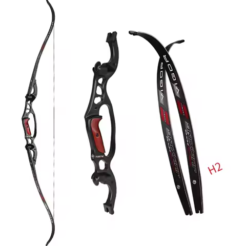 JUNXING H2 Bow 20-40lb Draw Weight 64inch Recurve Bow with 21inch Riser Right-Handed Metal Archery H