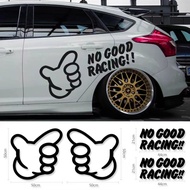 Personalized JDM NO GOOD Racing Osaka JDM LOOP Car Sticker Scratch-resistant Honda Fit Civic Ring Li