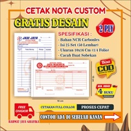 Print custom full color 2 ply medium size 1/4 folio Receipt Receipt Payment Invoice