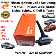 Nissan Plug Coil ( Tan Chong ) - Nissan G.Livina / Latio / Sylphy 2.0 / Teana J32L 2.0 & X-Trail T31