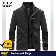 JEEP SPIRIT 2022เสื้อแจ็คเก็ตผู้ชายน้ำหนักเบา Casual Trench Jacket Thin Coat Men S Coat Windproof Ja