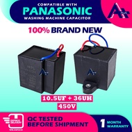 (10.5UF+36UH 450V) Compatible With PANASONIC Washing Machine Capacitor KAPASITOR MESIN BASUH