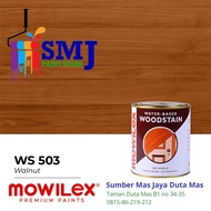 Paint 🎨 Cat Woodstain Kayu MOWILEX Water Based 503 Warna Walnut 1L