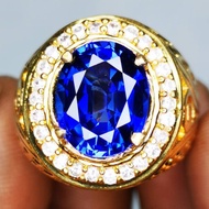 Royal Blue King Sapphire Lab Ring Gemstone Created Up Ds