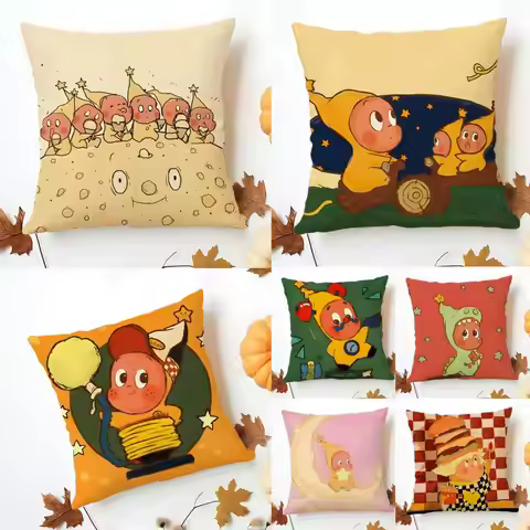 Twinkle Twinkle Cushion Cover Washable Linen Pillowcase Soft for Sofa Bed Cozy Home Room Decor
