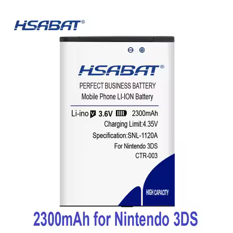 HSABAT 2300mAh CTR-003 CTR-001 Battery for Nintendo 3DS / 2DS / 2DS XL