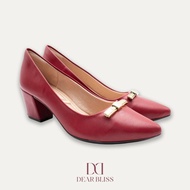DEAR BLISS Valentina Red Block Heels