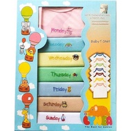 LYNEA BABY TSHIRT GIFT SET EMBROIDERY 7 DAYS 7IN1 [BTS0501B]