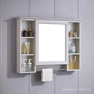 Punch-Free Mirror Cabinet Wall-Mounted Bathroom Mirror Integrated Bathroom Smart Mirror Cabinet with