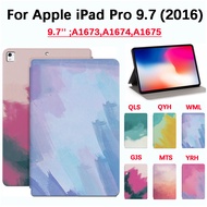 For Apple iPad Pro 9.7 (2016) 9.7 inch A1673,A1674,A1675 Fashion tablet protective case high quality art painting color watercolor sweatproof anti flip leather stand cover
