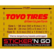 STICKER CUSTOM TOYO TIRES DEISGN