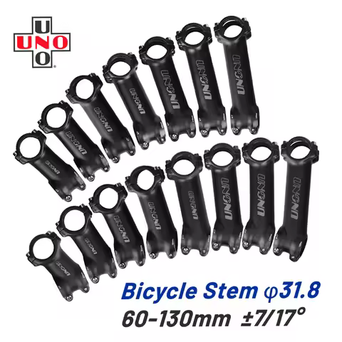 UNO Ultra Light Bike Stem 7 17 Degree MTB Road Bike Adjustable Handlebar 60/70/80/90/100/110/120/130
