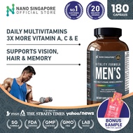 Multivitamin Vitality - Multivitamin for men 2.5X [180 caps] more Vitamin A C E, Antioxidant, Superf