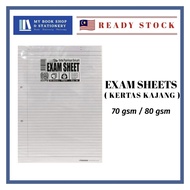 Exam Sheet / Foolscap paper / Kertas Kajang/ A4 Size 70gsm / 80gsm
