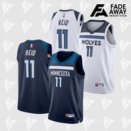 NBA NAZ REID 11 MINNESOTA TEAM BASKETBALL JERSEY E3JQ