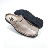 Bee Prince Sepatu Selop Pria Bahan Kulit Sapi Bustong/Tutong Pansus Murah