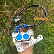 ชุดโครตเทพ🔥🔥ปั้ม8.1CNC🇹🇭พร้อมขาจับ และสายถัก SCแท้  (แถมน็อตจับปั้ม2ตัว)มีขายยกชุดและปั้มแยก #ปั้ม81