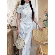 Everyday Long Dress New Chinese Style Improved Cheongsam 2025 Spring Summer High-End Gangnam Style R
