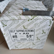 [WHOLESALE] CONTENTS 2000 PCS F+AB FH+ 8x5/8" [1.5CM] Lion Taping Screws Per Box Tapping Screws