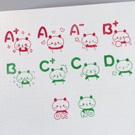 2cm Teacher Stamp Student Encouragement Stamp Children Score ABCD Review Score Judgment Homework OK 