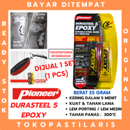 LEM BESI SUPER KUAT TAHAN PANAS 300C EPOXY DURASTEEL 5 MENIT (35GR)-LEM RADIATOR MESIN/ LEM KNALPOT 