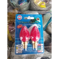 Genuine altar light bulb with red chili led for decoration, 1W bedroom, E12 C7 plug