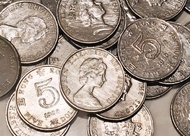 1980-1989 香港伍元錢幣 舊女人頭 1980-1983 新女人頭1985-1989 Hong Kong Old Coins Queen Elizabeth II 英女皇伊利沙伯二世錢幣 伍圓 