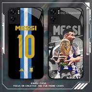 GK-53 Messi Glass Casing for OPPO Realme Reno A57 A76 A57S C67 A96 C30S C33 10 A77S A36 13 A17 C30 A