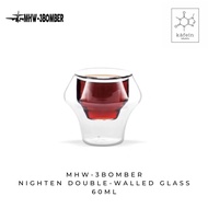 MHW-3Bomber Nighten Glass | Double Walled Glass 60ml (2oz) | Espresso Glass