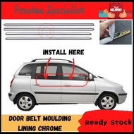 Hyundai Matrix 2003 - 2012 Window Trim Chrome Lining/Door Belt Moulding/Lining Chrome