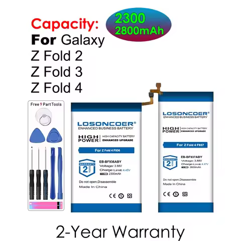 Battery For Samsung Galaxy Z Fold 2 3 4 Fold2 Fold3 Fold4 EB-BF917ABY EB-BF916ABY EB-BF936ABY EB-BF9