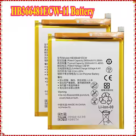 NEW HB366481ECW-11 Battery for Huawei Honor 7A 5C 6C Pro AUM-AL29 V9 Play Honor 8 9 Lite Y7 Y6 Prime