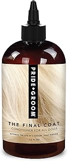 PRIDE+GROOM Final Coat Conditioner, 12.0 fl oz (355 ml), For Pets, Dogs