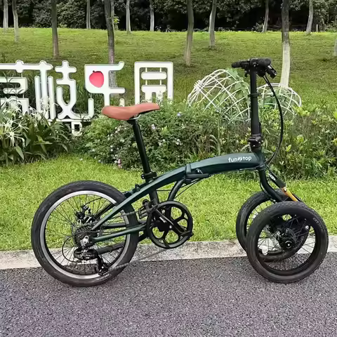 20/16-inch Dual-Front-Wheel Folding Bike / Inverted Tricycle / Urban Commuter Leisure Bike